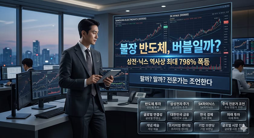 한국문화 · 음식 3 역사상 최대 폭등 속, 불장 반도체 시장의 갈림길 (The Crossroad of the Bullish Semiconductor Market Amidst a Historic Surge)